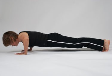 floor planks and pushups